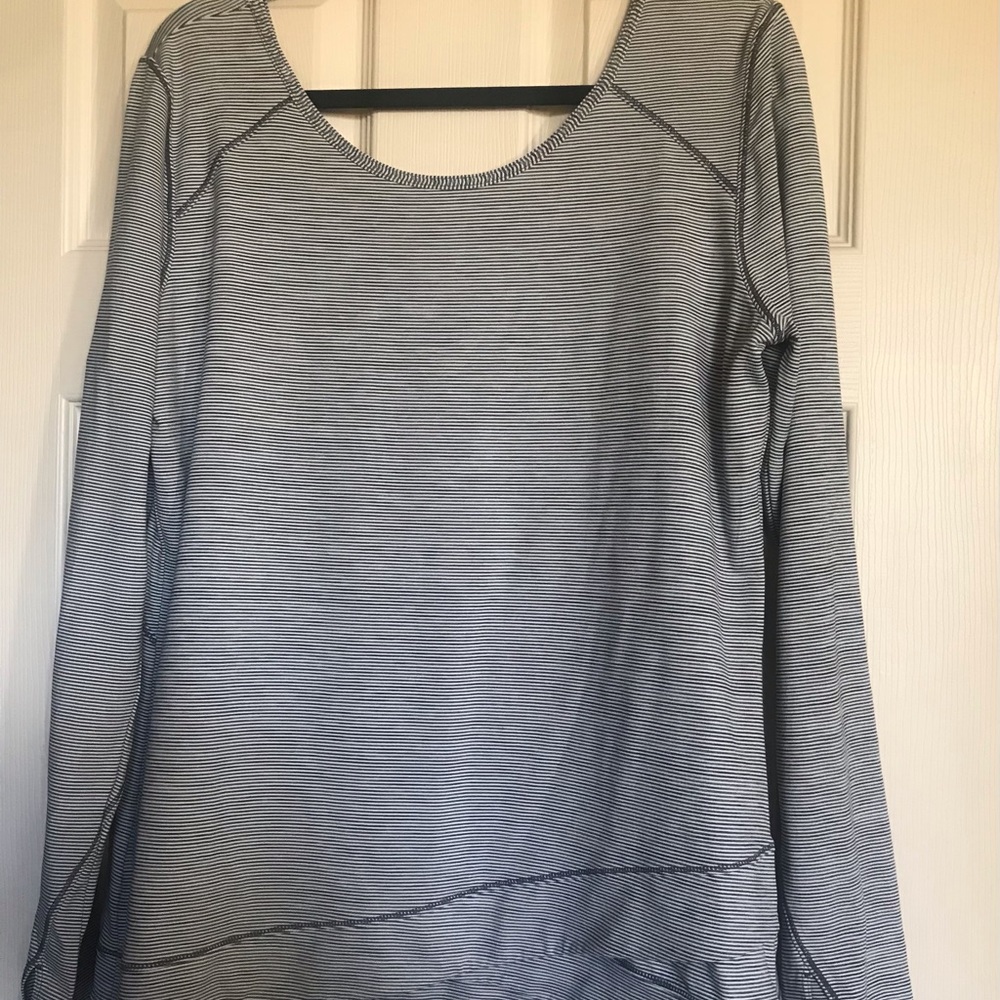 Zella striped long sleeved workout shirt.